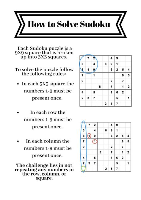 Sudoku Rules .
